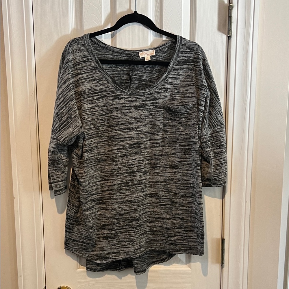 Misia Gray Women's Tunic Top